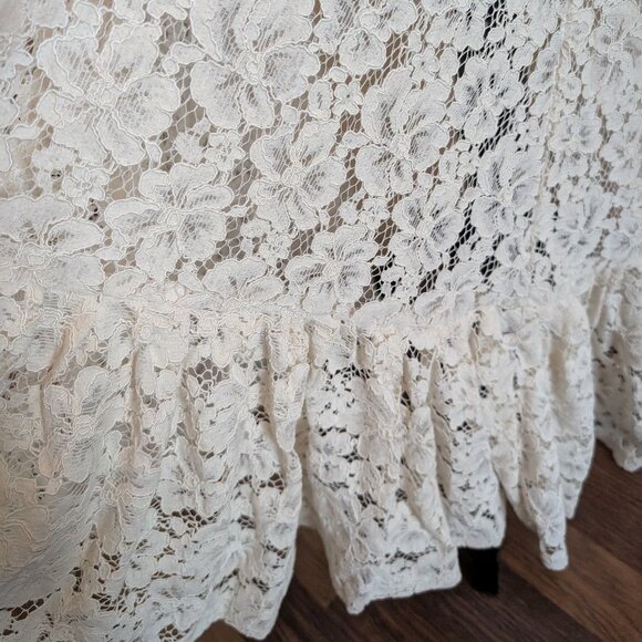 NWT Le Victoria Lace Sleeveless Bridal Dress Formal Dress Vintage Size 8 - Picture 9 of 15